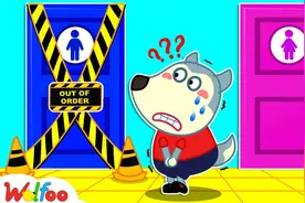 沃尔夫想要上卫生间，但是卫生间正在维修，这可把他急的难受