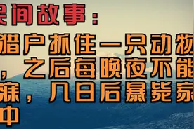 民间故事：猎户抓住一只动物，之后每晚夜不能寐，几日后暴毙家中视频封面