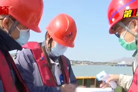 莆田石城海上风电项目开门红！第一根基础管桩的沉桩施工完成