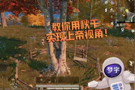 和平精英：教你用秋千实现上帝视角，这就是我看我自己？
