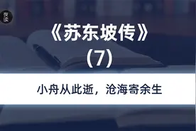 解读《苏东坡传》7、小舟从此逝，沧海寄余生视频封面