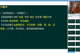 中医方剂学：当归四逆汤的组成药物，它的功用及其主治证候视频封面