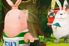 逃亡兔：野兔试图把毒蘑菇放进汤里，绿兔誓死不让，战争一触即发