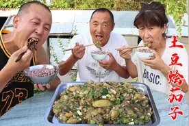把土豆烩茄子做出吃大餐的感觉，拌米饭吃真是绝配，嘎嘎香视频封面