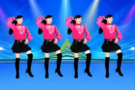 火爆流行广场舞《朋友的酒》DJ版，动感时尚附教学