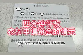 4分钟评改农村申请资金的请示视频封面