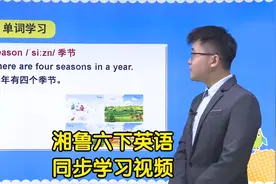湘鲁版小学英语六年级下册学习视频辅导课程视频封面