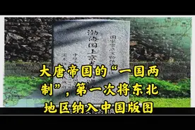大唐帝国的“一国两制”，第一次将东北地区纳入中国版图视频封面
