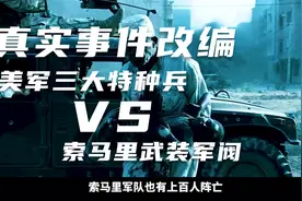 美国三角洲部队突袭索马里，这才是真正现代化战争，真实改编电影视频封面