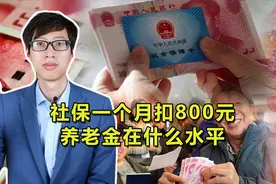 社保一个月扣800元，养老金在什么水平？算不算高？视频封面