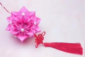 漂亮的樱花球折纸，几张纸就搞定了！做法简单让人没想到