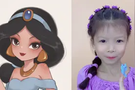 简单茉莉公主发型，甜美灯笼辫，游玩发型视频封面