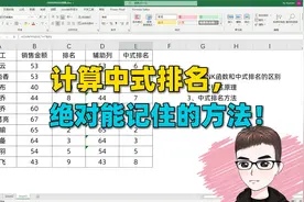 Excel技巧：计算中式排名，绝对能记住的公式方法！