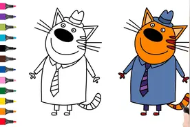 怎样画爸爸咪好一家简笔画小猫咪绘画卡通画视频封面