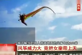 风筝节活动风筝威力大 竟把女童带上天在空中上下乱飞视频封面