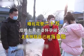 婚礼花费二十万，结婚七天老婆怀孕闹分居，丈夫怀疑自己被当备胎视频封面