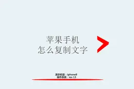 苹果手机怎么复制文字