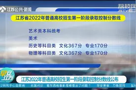 江苏2022年普通高校招生第一阶段录取控制分数线公布视频封面