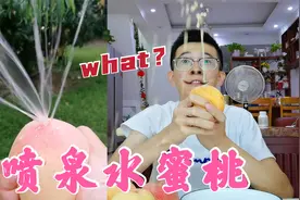 试吃火爆全网能喷水的阳山水蜜桃，价格这么贵，真的能喷水吗？视频封面