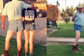 你要这么穿我也这么穿！美一父亲阻止女儿穿超短裤 亲自“试穿”视频封面