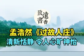 孟浩然千古名篇《过故人庄》，清新恬静、句句自然，令人心旷神怡视频封面