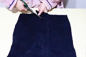 教你用加绒裤子做保暖背心，方法简单一看就会，保暖又合身视频封面