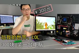 帅小伙花300元装了一台电脑，没想到还能玩我的世界和LOL视频封面