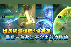 王者搞笑：出皮肤速度最慢的4位英雄，最后一位永远不会有新皮肤视频封面