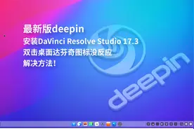 deepin安装达芬奇，双击桌面图标没反应，解决方法