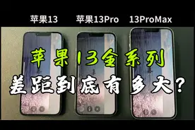 苹果13、13Pro、13ProMax的使用体验，差距到底有多大？视频封面