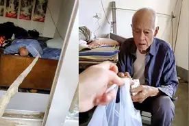 86岁聋哑老人无儿无女，侄女每天做饭送上门，叫醒方式逗笑网友视频封面