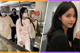 顶流小花现身机场，保镖护主推人引热议，网友齐呼太败好感视频封面