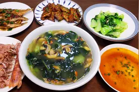 今天晚餐做5菜1汤，醋溜带鱼+皮皮虾，鲜香味美一家七口吃光光！视频封面