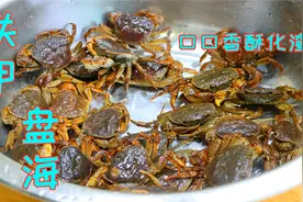 这种螃蟹全身和钢铁一样硬，很多人都还没见过，只知道这样做好吃