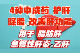 4种中成药，护肝，降脂，降转氨酶，用于脂肪肝、急慢性肝炎视频封面