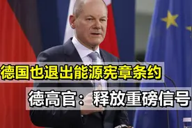 继法西之后，德国也退出能源宪章条约，德高官：释放重磅信号视频封面