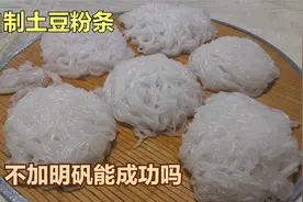 在家里自制土豆粉条阿武有好办法，一样成功口感好，老婆赞口不绝视频封面