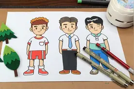 二分钟简笔画教程：教你画出三款爸爸的形象