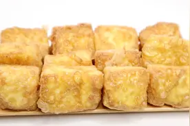 3种原材料在家做玉子豆腐 煎着吃 炸着吃视频封面