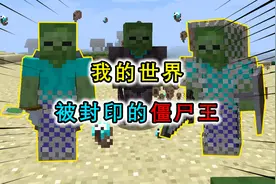 我的世界：传说中不怕太阳的僵尸王再现，带领僵尸大军四处征战