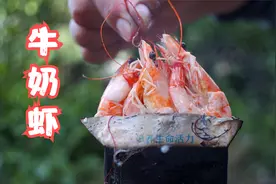 自制网红美食牛奶虾，直接放到牛奶盒子里烤着吃，原汁原味，真香视频封面
