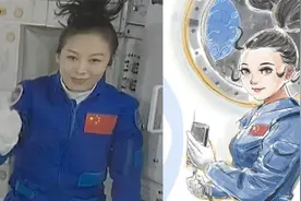 王亚平漫画形象出炉，辫子炸毛自带“仙气”，外网沸腾：嫦娥姐姐视频封面