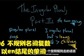 《可汗学院英语语法公开课》06 不规则名词复数-以en结尾的单词视频封面