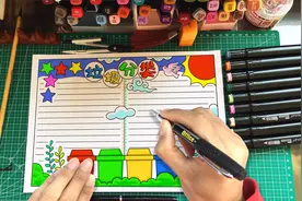 简单又好看的垃圾分类手抄报来了，拿去交作业吧