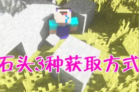 我的世界：石头还有这些方法可以获取？3种获取方式，不许作弊哦