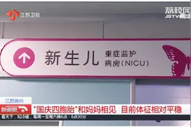 江苏徐州：“国庆四胞胎”和妈妈相见，目前体征相对平稳视频封面