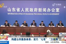 实行"七有""三保障"！山东“十四五”公共服务规划和标准解读来了视频封面