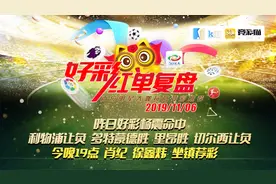 专家杨震昨日命中4场竞彩赛事 今晚19点徐鑫炜 肖纪坐镇荐彩视频封面