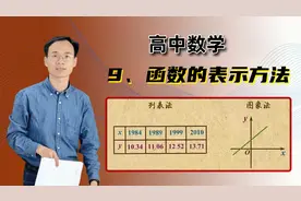 【函数的表示方法】 高中数学 必修一 第二章 函数 9 #学浪计划#