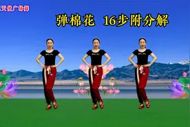 火爆16步广场舞《弹棉花》一步一步教你跳，还有学不会的吗视频封面